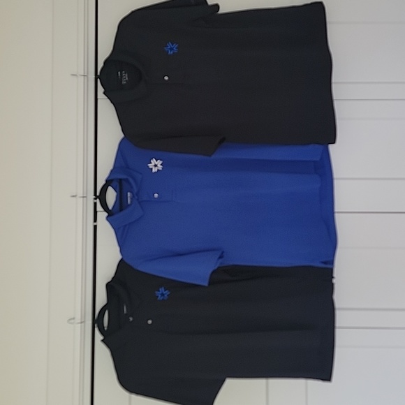 Men's US Cellular Logo Polo Short Sleeve Lands End T-Shirts - Lot of 3 - Picture 1 of 1